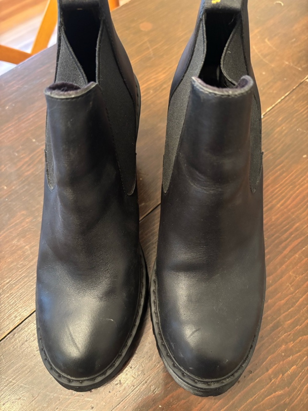 Dr. Martens Hurston Black Leather Boots UK 7 US 9